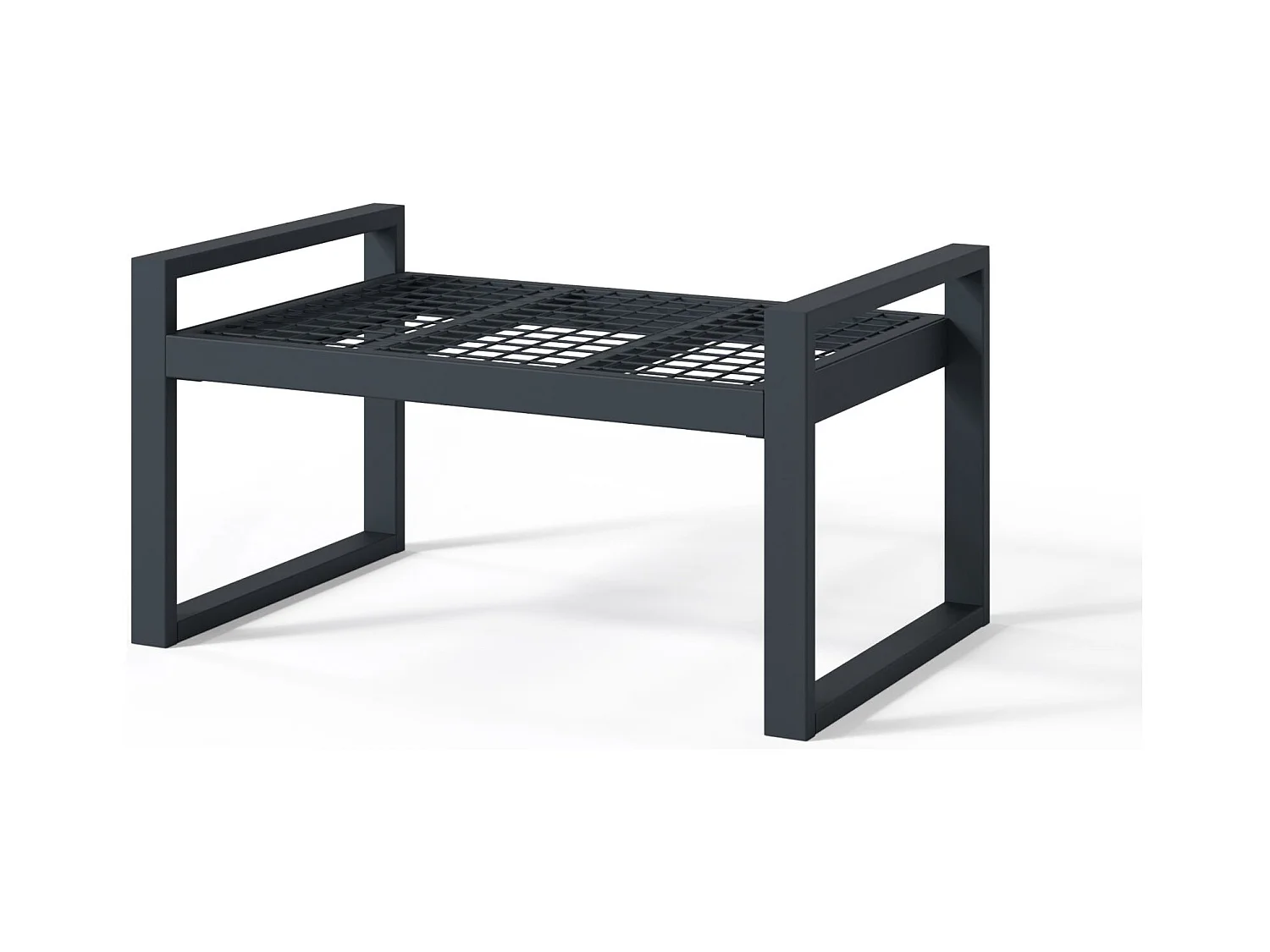 Gartenhocker- mit wasserabweisendem Stoff - Braun/Schwarz - DYWILLY