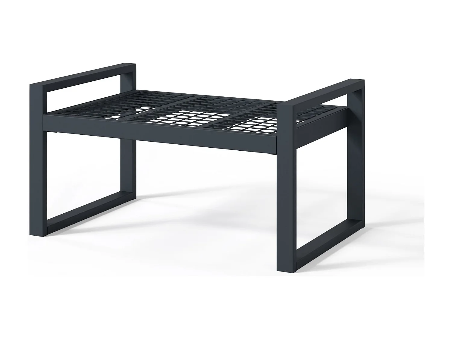 Gartenhocker- mit wasserabweisendem Stoff - Braun/Schwarz - DYWILLY