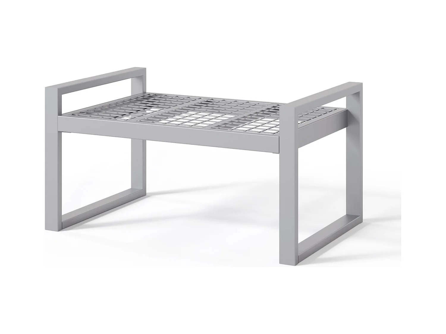 Gartenhocker- mit wasserabweisendem Stoff - Grau - DYWILLY