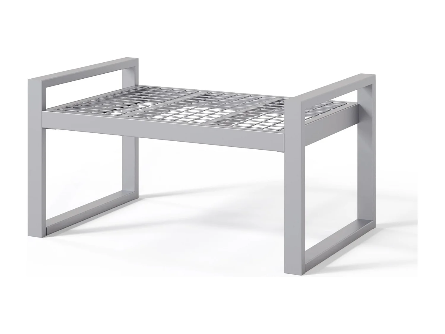 Gartenhocker- mit wasserabweisendem Stoff - Grau - DYWILLY