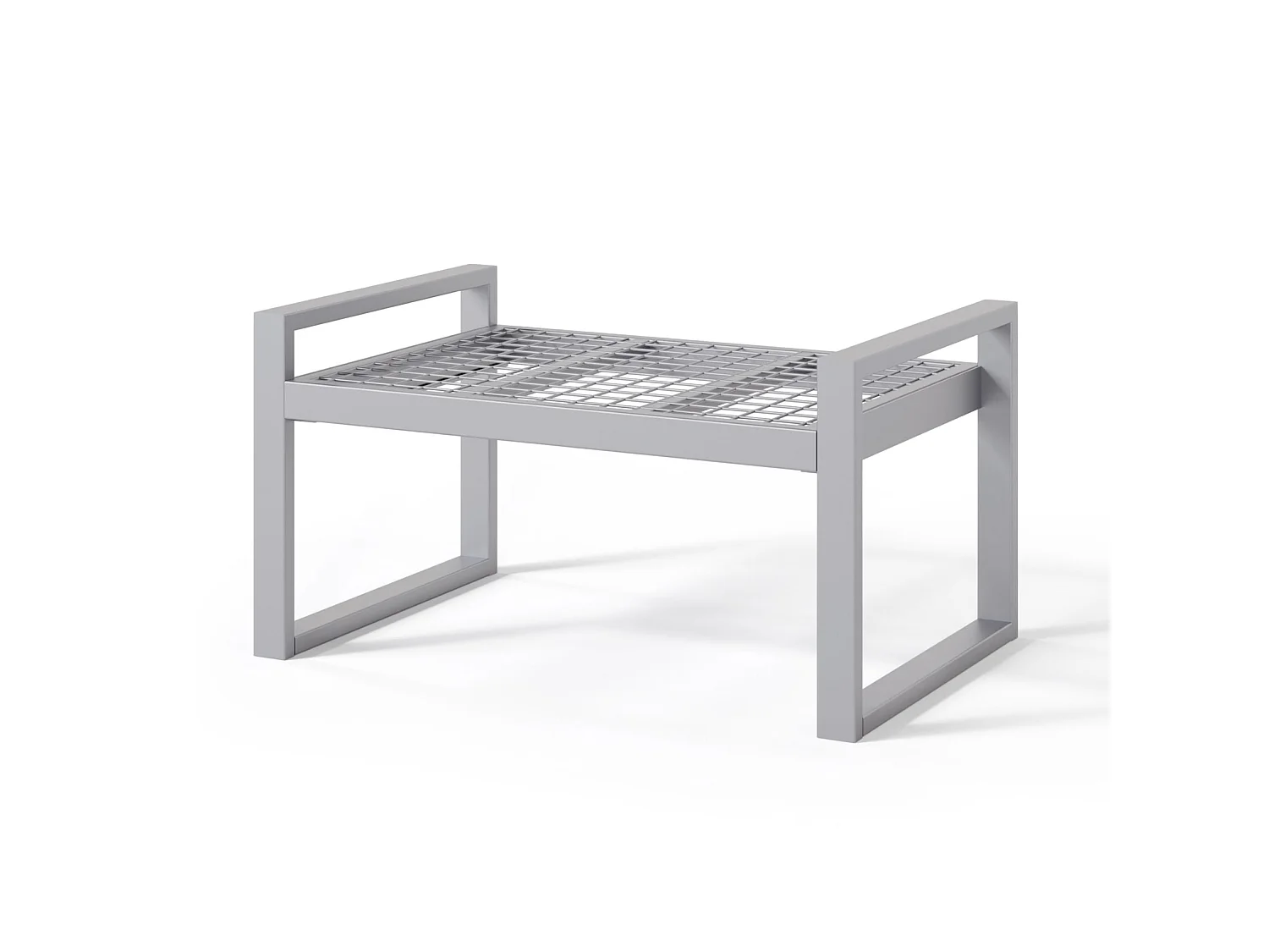 Gartenhocker- mit wasserabweisendem Stoff - Grau - DYWILLY