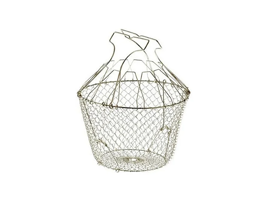 Faltbarer Edelstahl-Salatkorb 22,5 cm Tellier - NC035