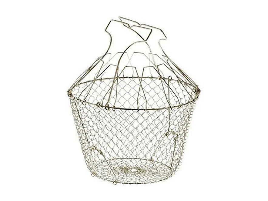 Faltbarer Edelstahl-Salatkorb 22,5 cm Tellier - NC035