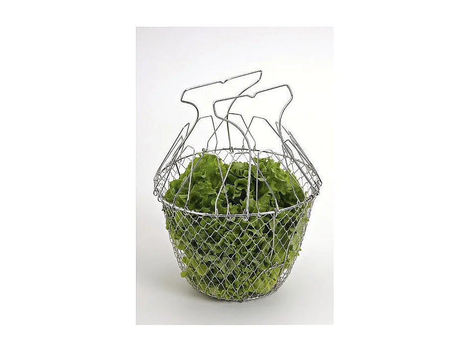 Faltbarer Edelstahl-Salatkorb 22,5 cm Tellier - NC035