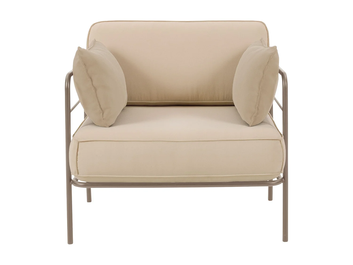 Gartenstuhl- mit wasserabweisendem Stoff - Beige - PREGGEL