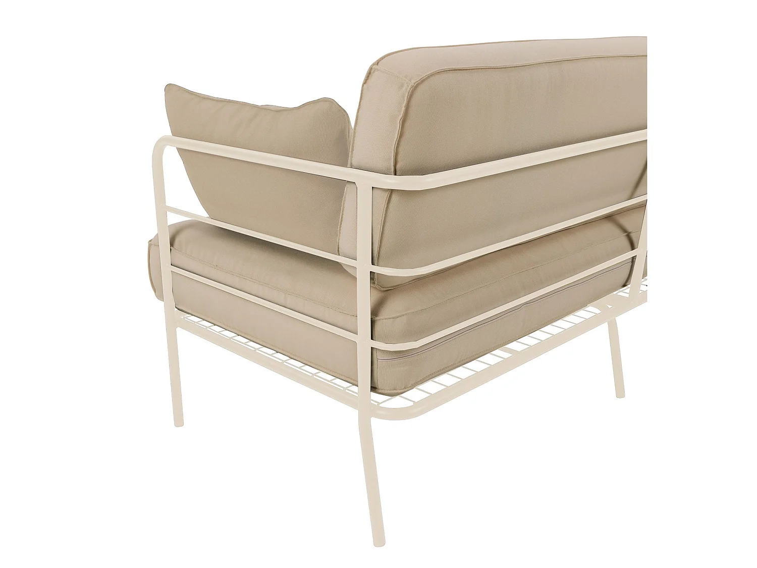 Garten-Sofa 3-Sitzer - wasserabweisend - beige/creme - PREGGEL