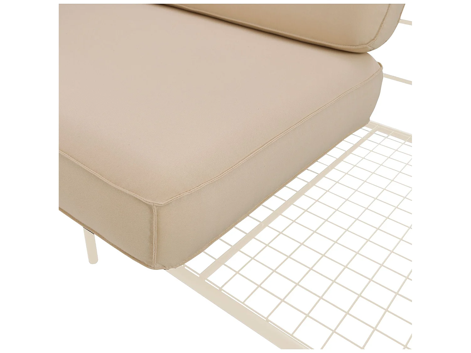 Garten-Sofa 3-Sitzer - wasserabweisend - beige/creme - PREGGEL