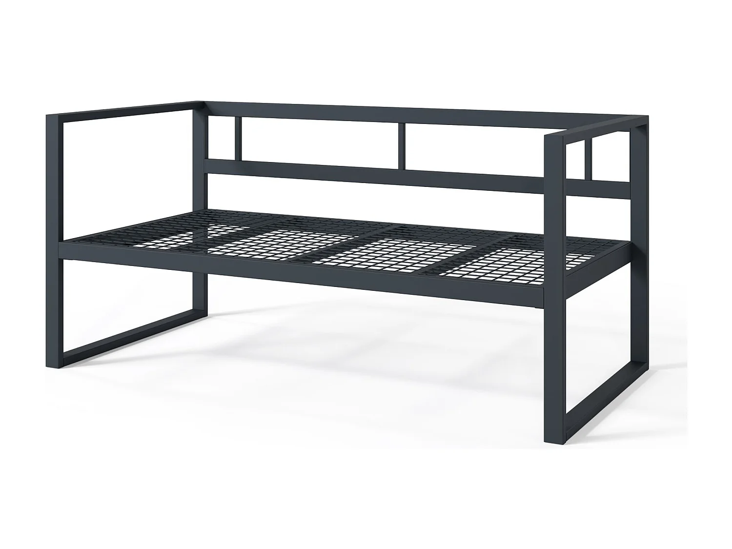 Garten-Sofa 2-Sitzer - wasserabweisend - grau/graues -DYWILLY