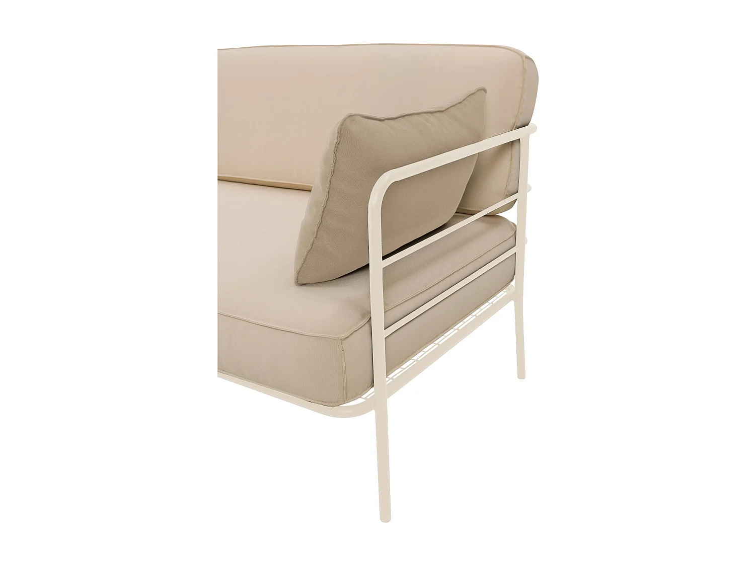 Garten-Sofa 2-Sitzer - wasserabweisend - beige/creme - 156 cm - PREGGEL