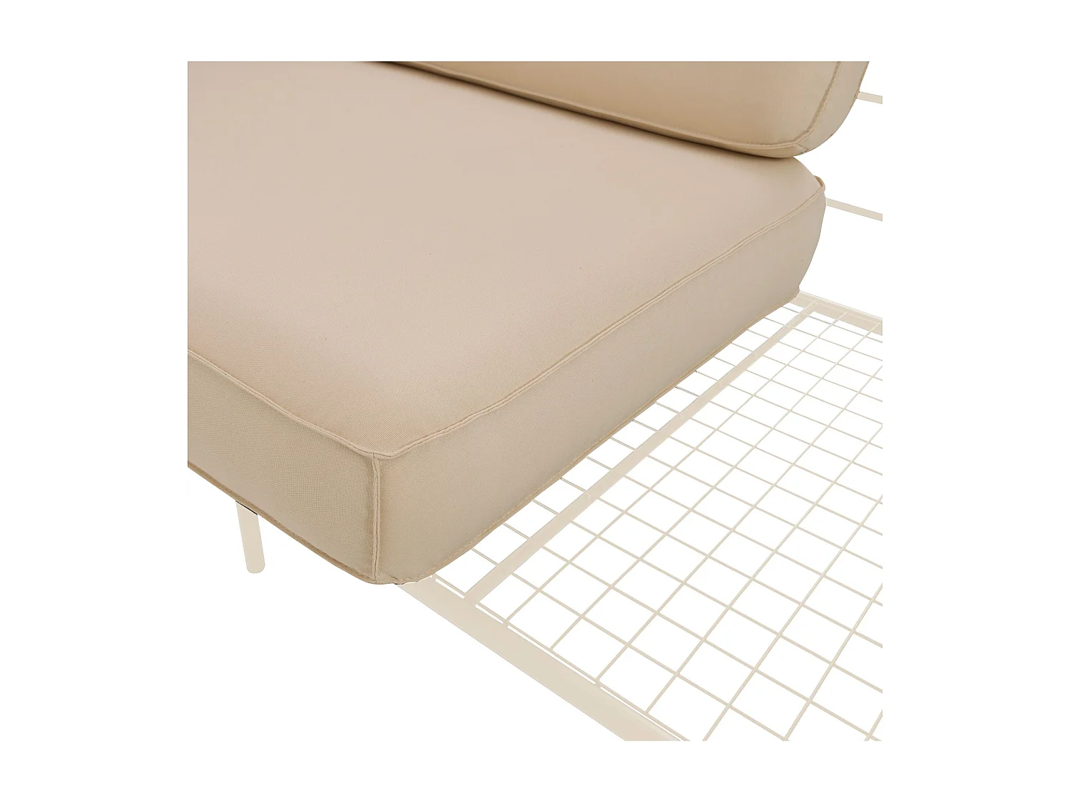 Garten-Sofa 2-Sitzer - wasserabweisend - beige/creme - 156 cm - PREGGEL