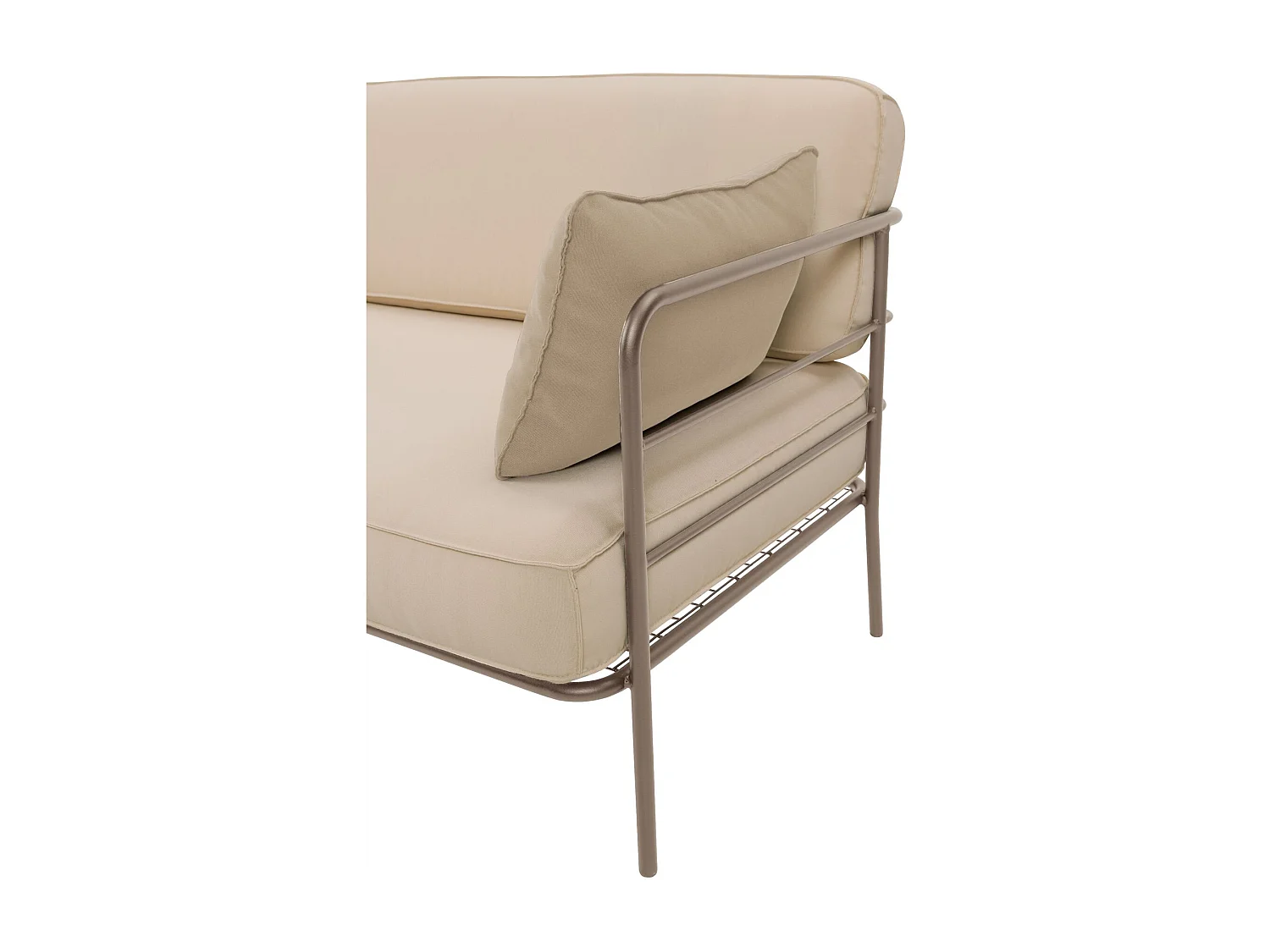 Garten-Sofa 3-Sitzer - wasserabweisend - beige/beige - PREGGEL