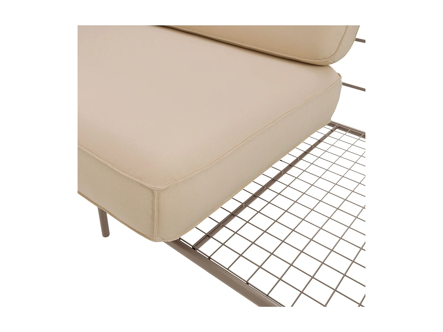 Garten-Sofa 3-Sitzer - wasserabweisend - beige/beige - PREGGEL