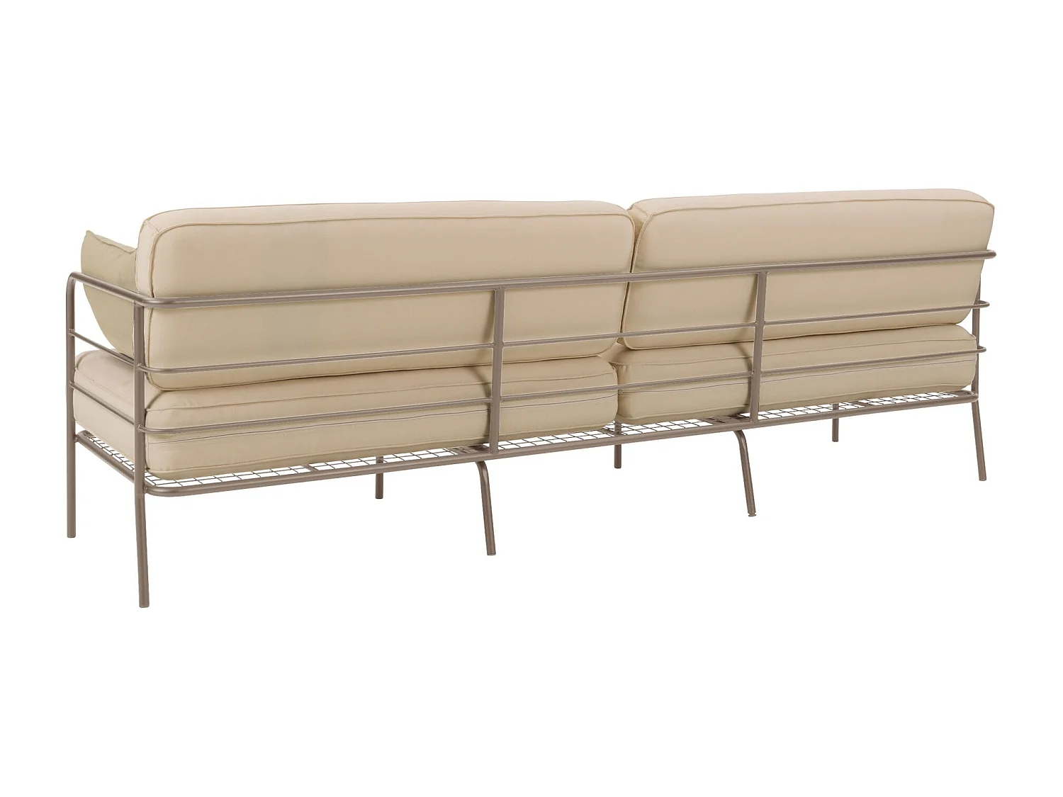 Garten-Sofa 3-Sitzer - wasserabweisend - beige/beige - PREGGEL