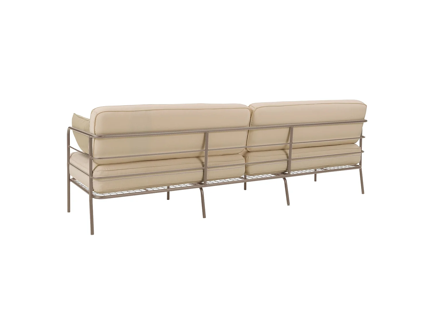 Garten-Sofa 3-Sitzer - wasserabweisend - beige/beige - PREGGEL