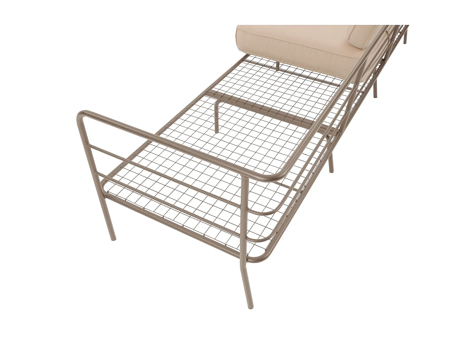 Garten-Sofa 3-Sitzer - wasserabweisend - beige/beige - PREGGEL
