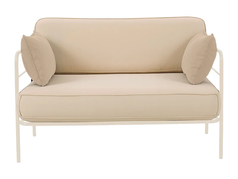 Garten-Sofa - wasserabweisend - beige/creme - 116 cm - PREGGEL