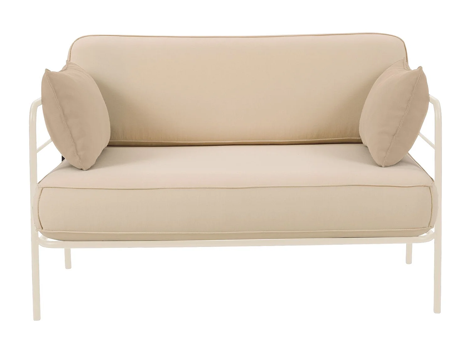 Garten-Sofa - wasserabweisend - beige/creme - 116 cm - PREGGEL