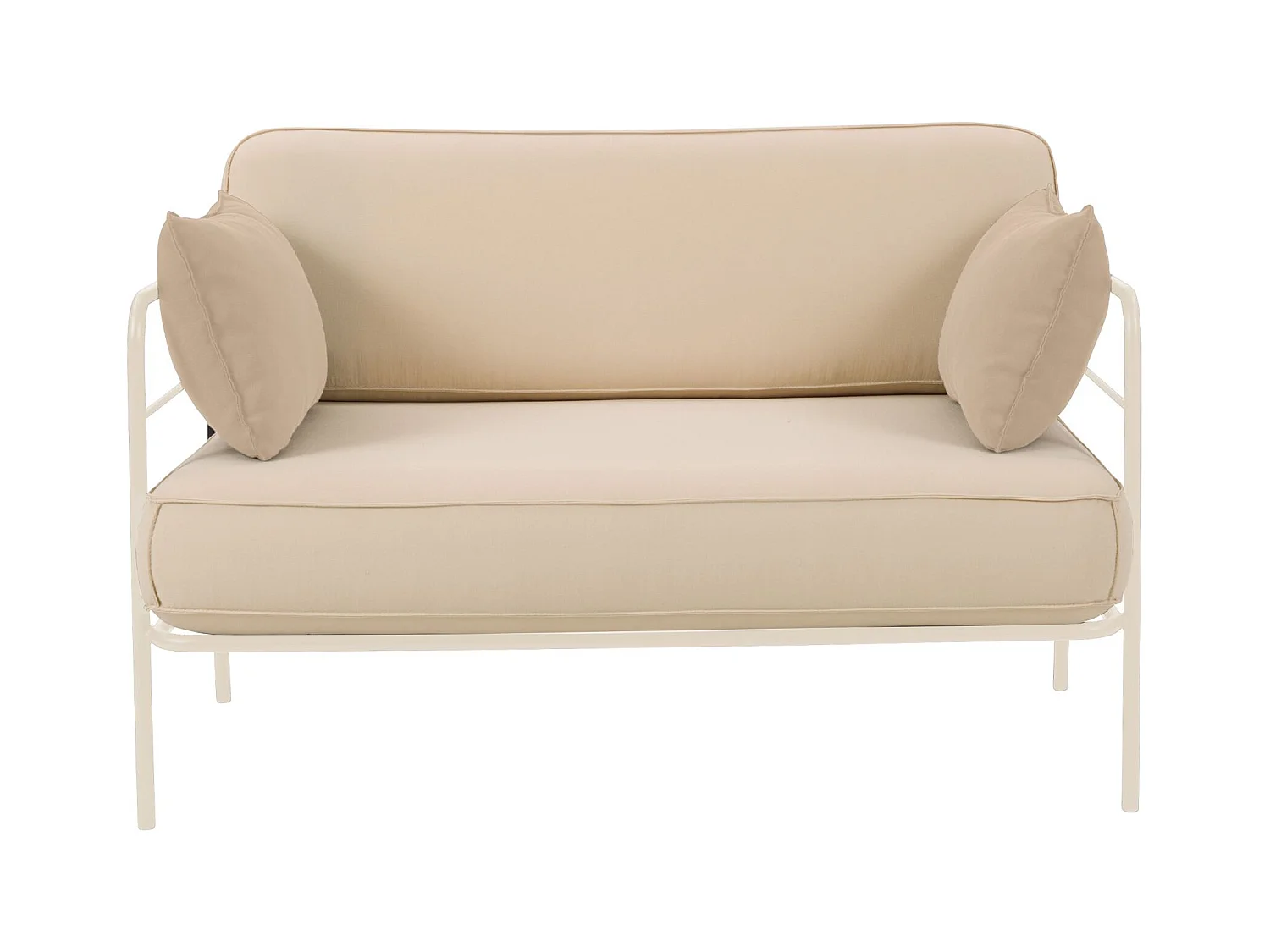 Garten-Sofa - wasserabweisend - beige/creme - 116 cm - PREGGEL