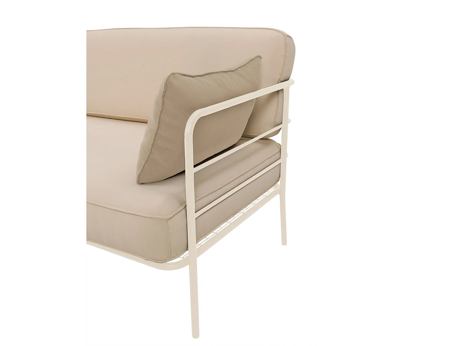 Garten-Sofa - wasserabweisend - beige/creme - 116 cm - PREGGEL