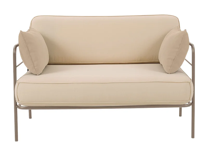 Garten-Sofa - wasserabweisend - beige/beige - 116 cm - PREGGEL