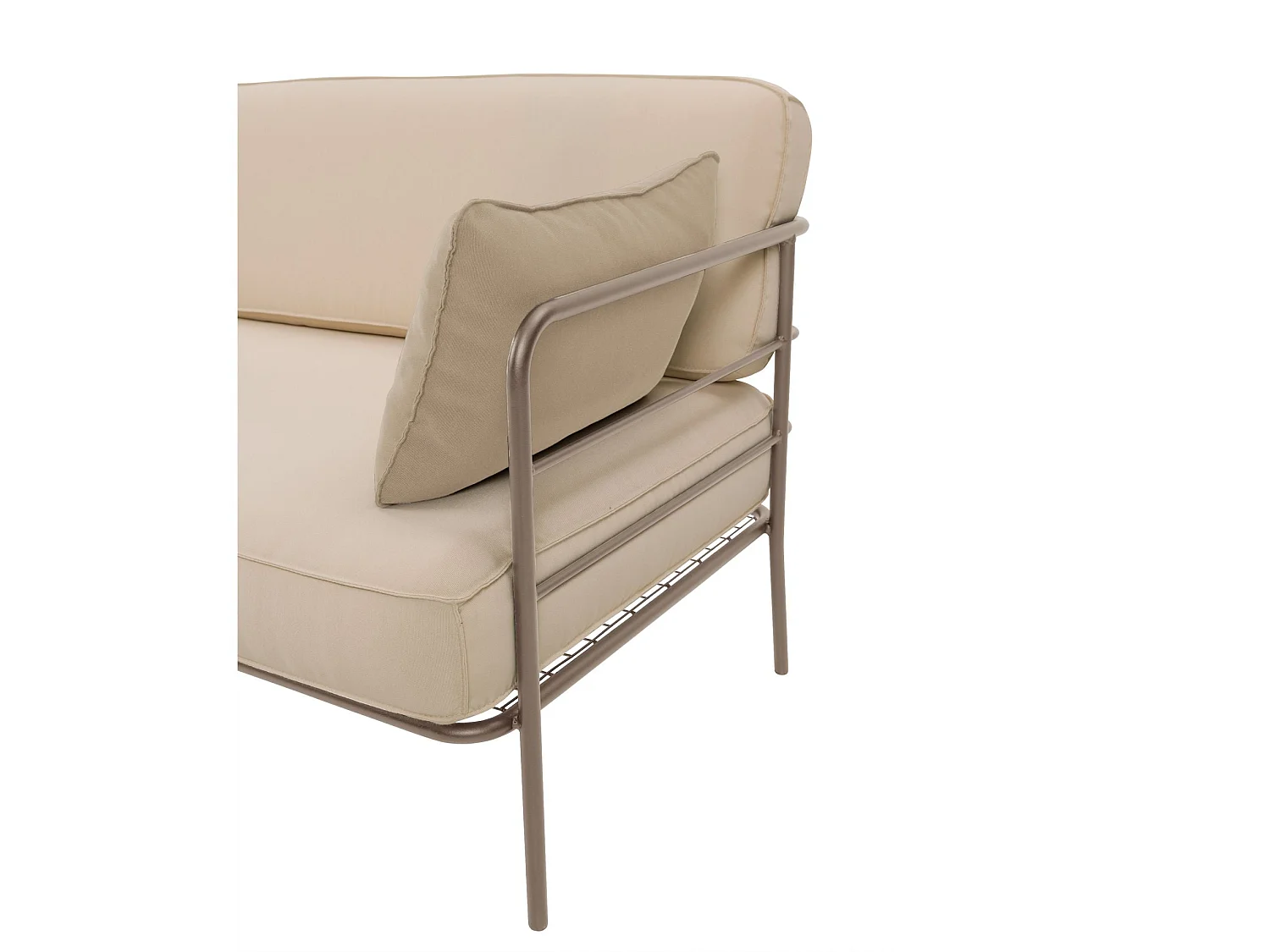 Garten-Sofa - wasserabweisend - beige/beige - 116 cm - PREGGEL