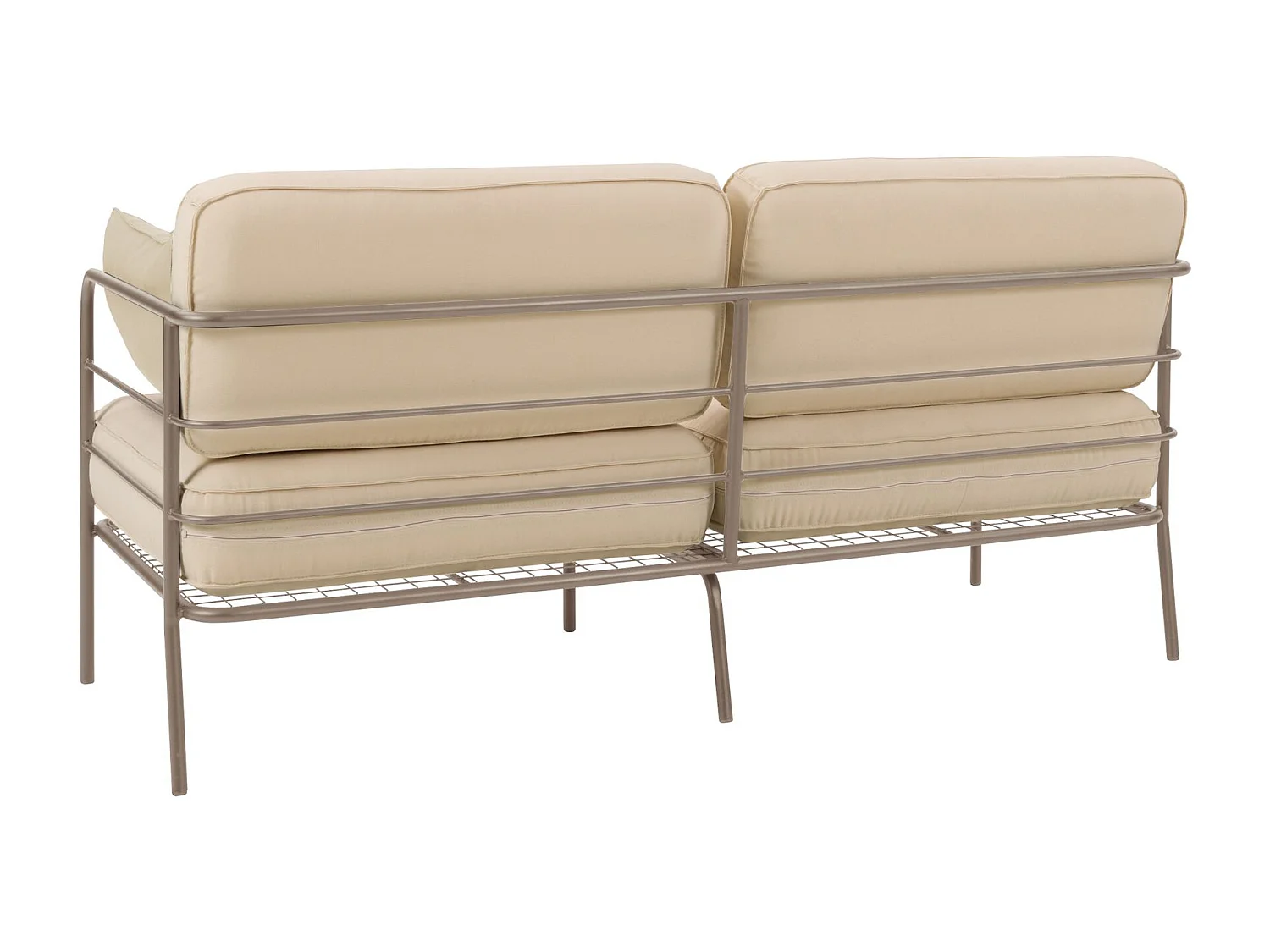 Garten-Sofa 2-Sitzer - wasserabweisend - beige/beige - 156 cm - PREGGEL
