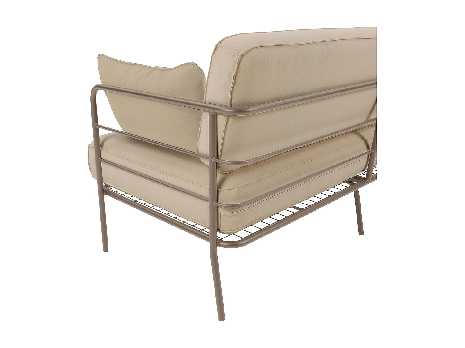 Garten-Sofa 2-Sitzer - wasserabweisend - beige/beige - 156 cm - PREGGEL
