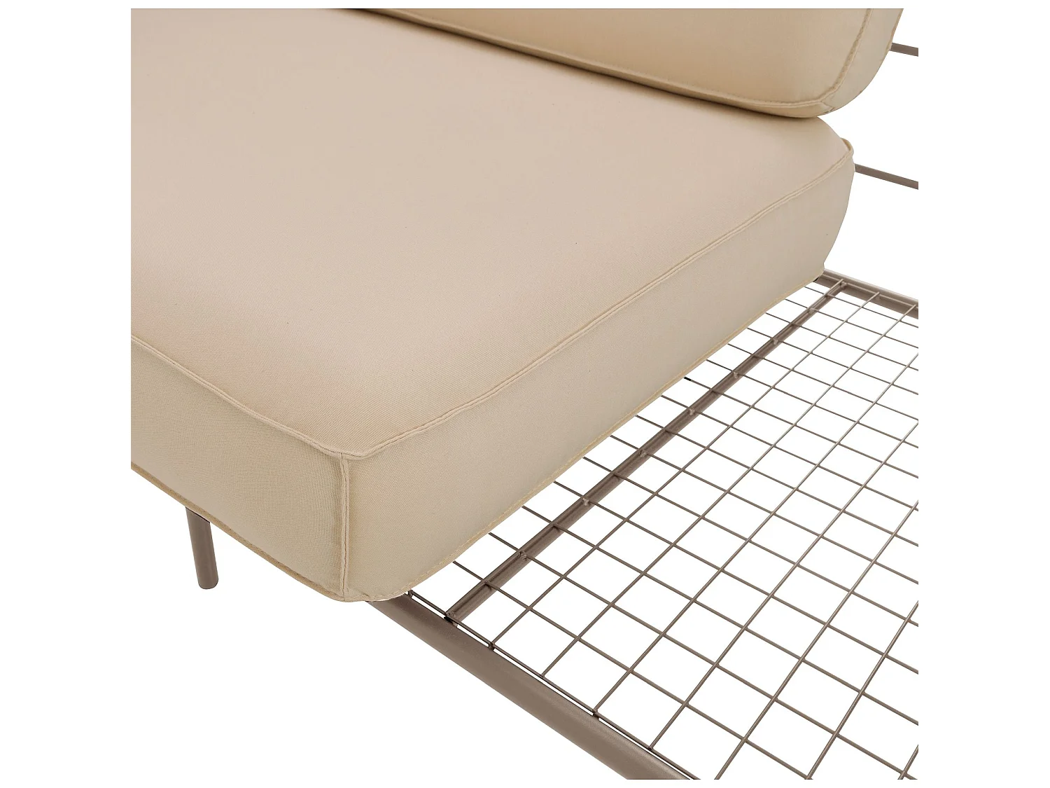 Garten-Sofa 2-Sitzer - wasserabweisend - beige/beige - 156 cm - PREGGEL