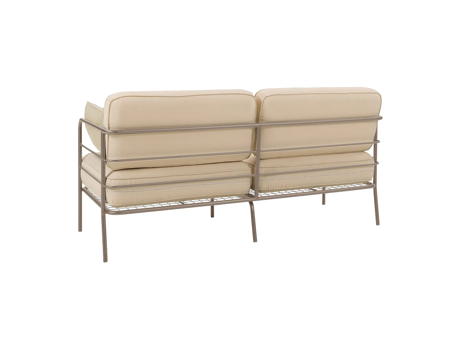 Garten-Sofa 2-Sitzer - wasserabweisend - beige/beige - 156 cm - PREGGEL