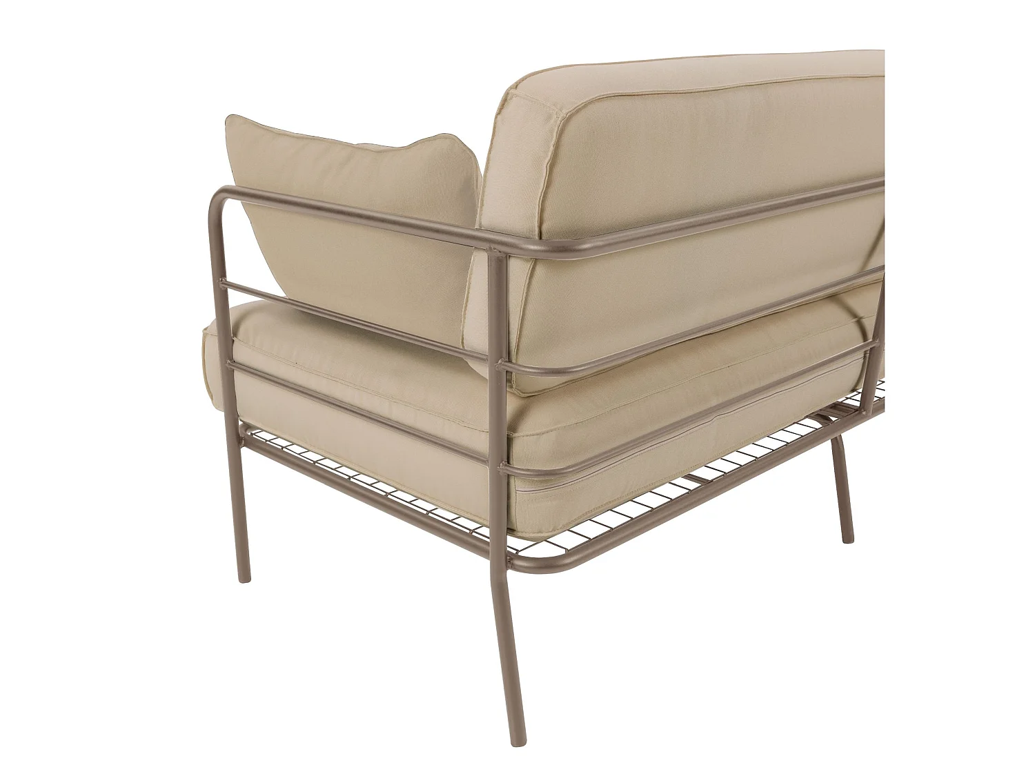 Garten-Sofa 2-Sitzer - wasserabweisend - beige/beige - 156 cm - PREGGEL