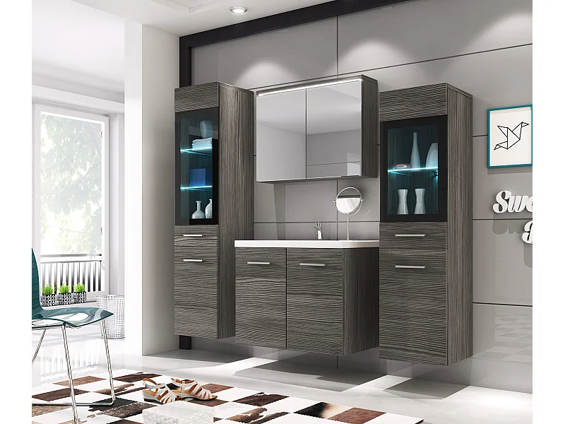 MINIO go for it, Meuble de salle de bain MARIT II en pin bodega