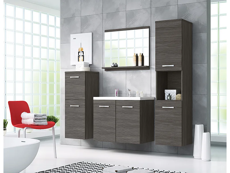 MINIO go for it, Meuble de salle de bain MALAGA en pin bodega