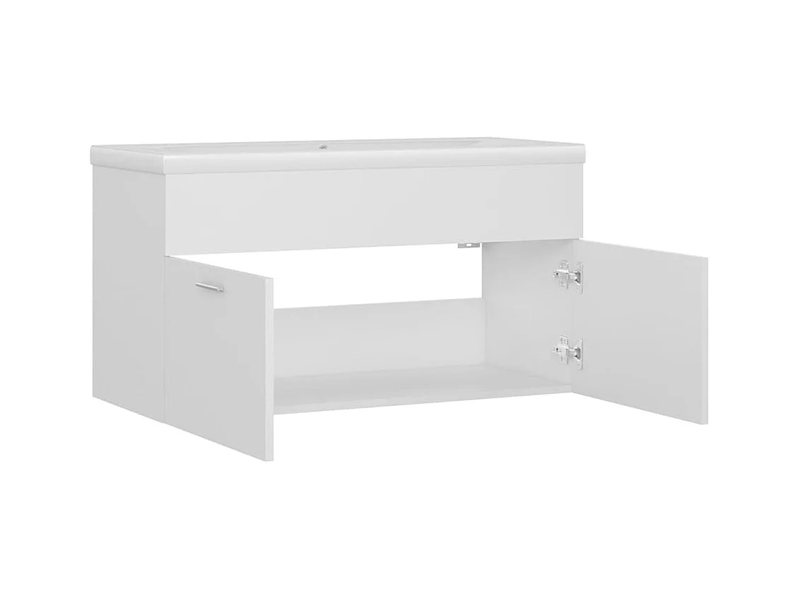 Prolenta Premium -  Mueble con lavabo madera de ingeniería blanco