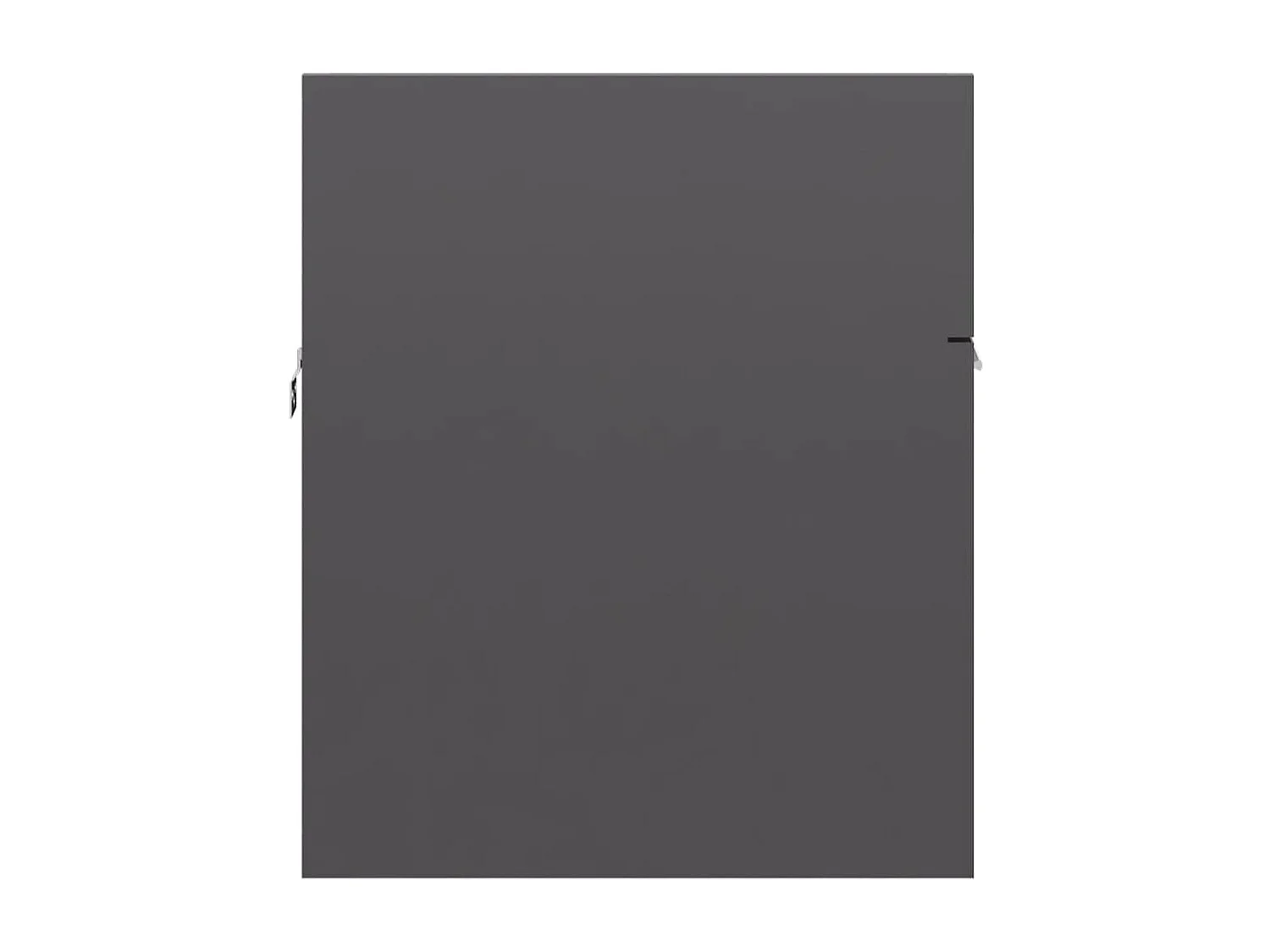 Prolenta Premium -  Armoire d'évier et lavabo intégré Gris brillant Bois ingénierie