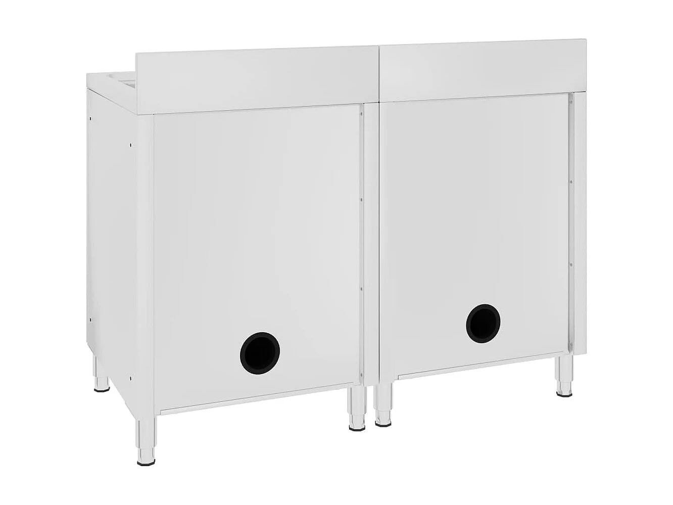 Prolenta Premium -  Éviers de cuisine commerciaux 2 pcs Acier inoxydable