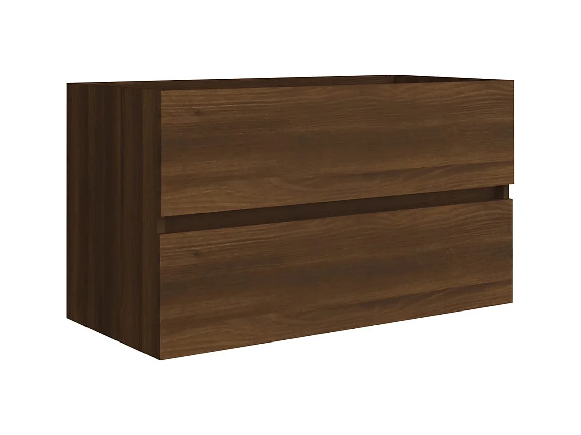 Prolenta Premium -  Waschbeckenunterschrank Eichen-Optik 80x38,5x45cm Holzwerkstoff