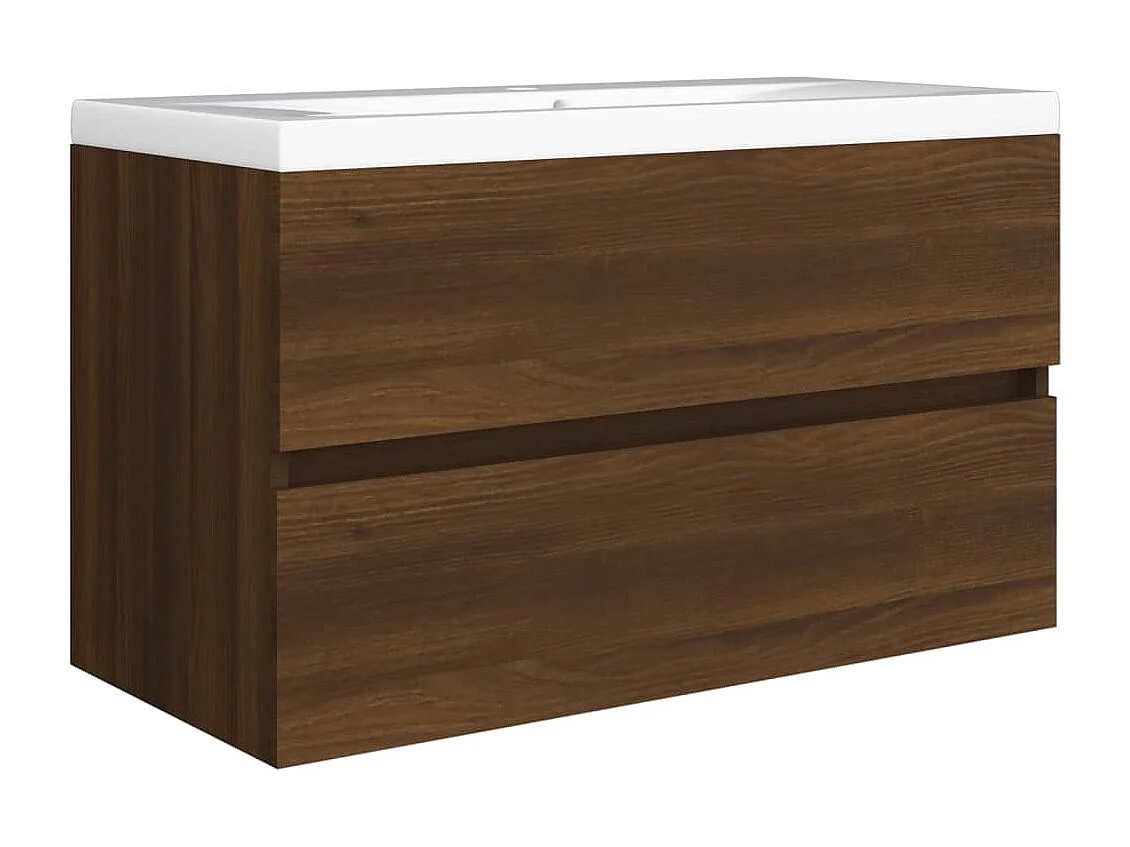 Prolenta Premium -  Waschbeckenunterschrank Eichen-Optik 80x38,5x45cm Holzwerkstoff