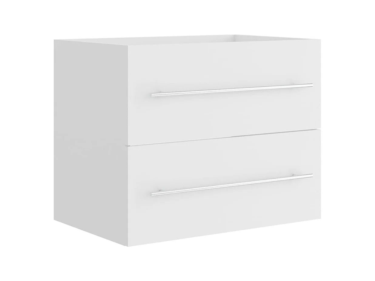 Prolenta Premium -  Waschbeckenunterschrank Weiß 60x38,5x48 cm Holzwerkstoff