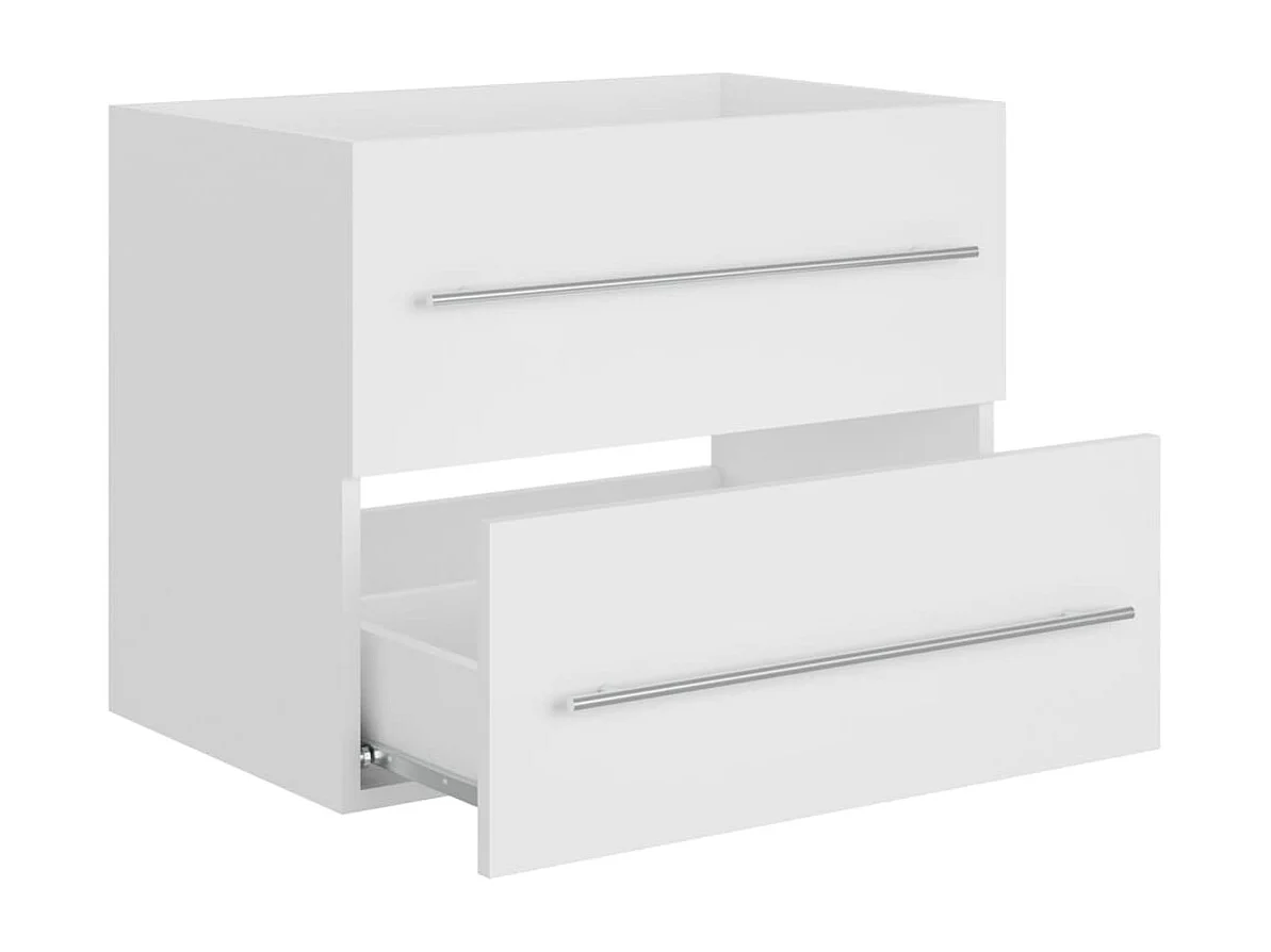 Prolenta Premium -  Armoire d'évier Blanc 60x38,5x48 cm Bois d’ingénierie