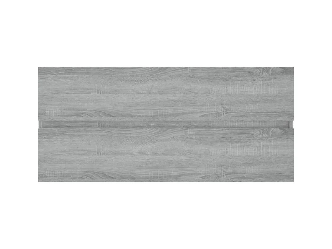 Prolenta Premium -  Armoire d'évier Sonoma gris 100x38,5x45 cm Bois d'ingénierie