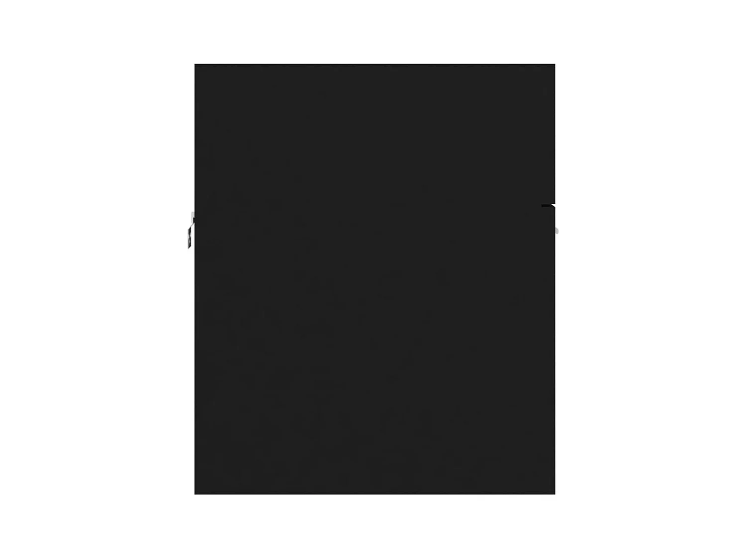 Prolenta Premium -  Mobile Sottolavabo Nero 80x38,5x46 cm in Legno Multistrato