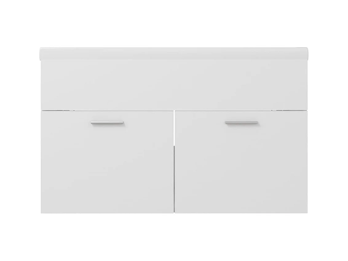 Prolenta Premium -  Armoire d'évier avec lavabo intégré Blanc Aggloméré