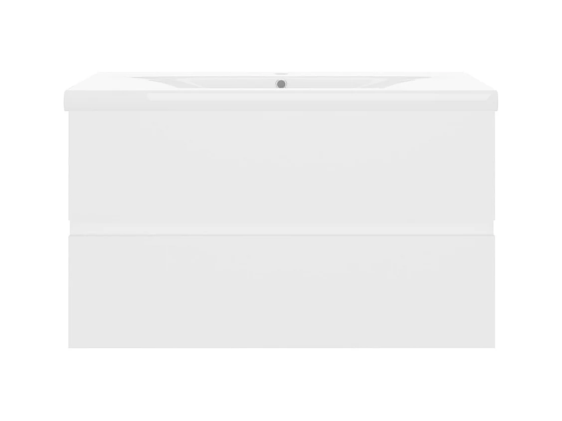 Prolenta Premium -  Wastafelkast met ingebouwde wastafel bewerkt hout wit