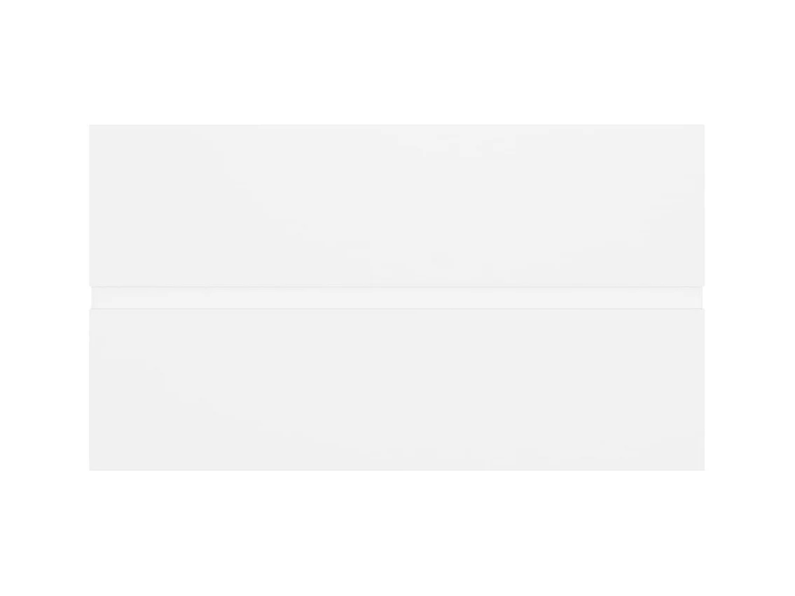 Prolenta Premium -  Wastafelkast met ingebouwde wastafel bewerkt hout wit