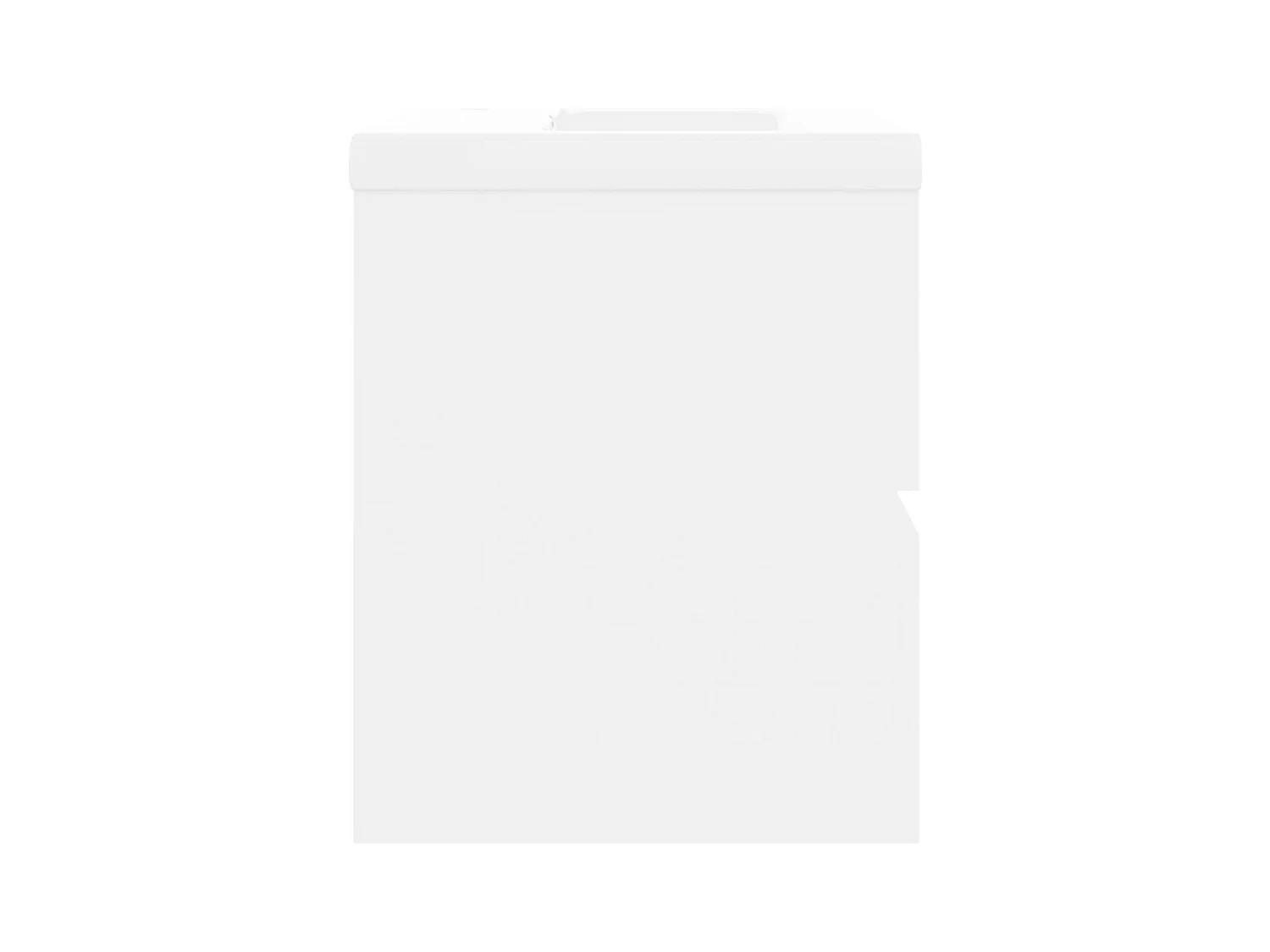 Prolenta Premium -  Wastafelkast met ingebouwde wastafel bewerkt hout wit