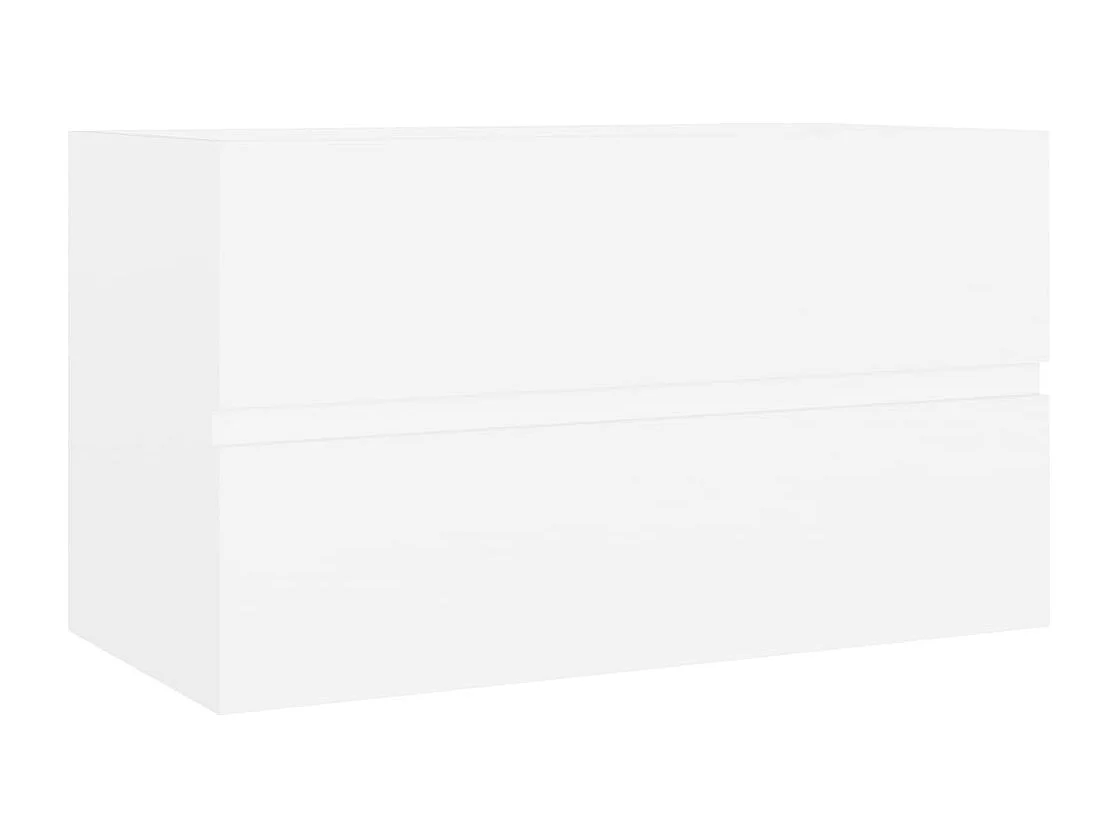 Prolenta Premium -  Armoire d'évier avec lavabo intégré Blanc Bois d'ingénierie