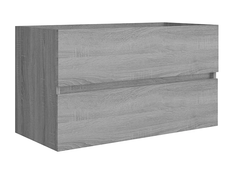 Prolenta Premium -  Armoire d'évier Sonoma gris 80x38,5x45 cm Bois d'ingénierie