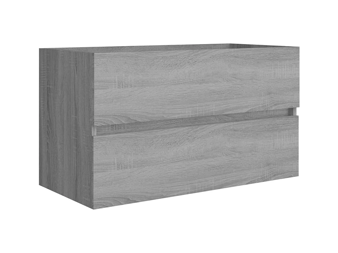 Prolenta Premium -  Wastafelkast 80x38,5x45 cm bewerkt hout grijs sonoma eikenkleur