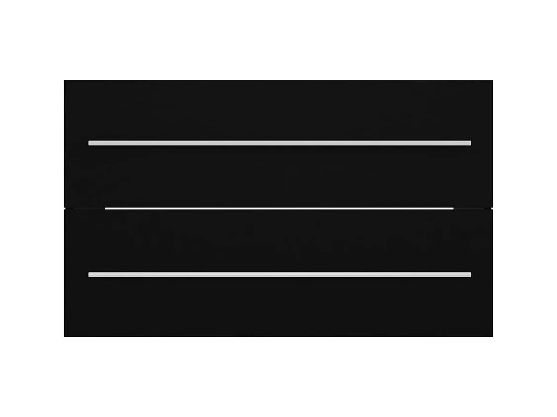 Prolenta Premium -  Wastafelkast met ingebouwde wastafel spaanplaat zwart