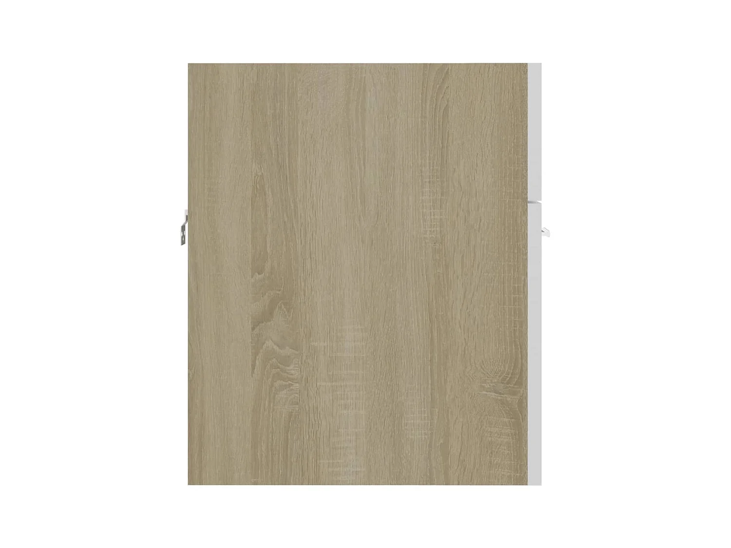 Prolenta Premium -  Armoire d'évier Blanc et chêne sonoma Bois d’ingénierie